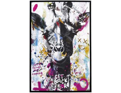 Tableau décoratif Animal coloré 60 x 90 cm (Girafe)