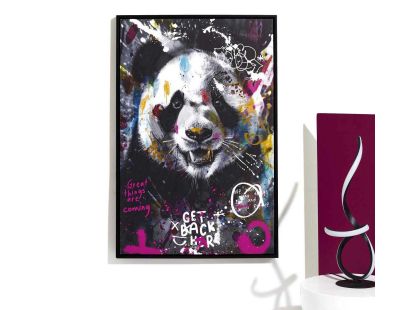 Tableau décoratif Animal coloré 60 x 90 cm (Panda)