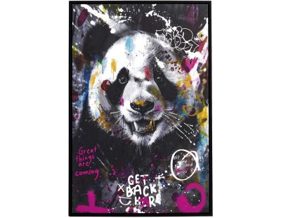 Tableau décoratif Animal coloré 60 x 90 cm (Panda)