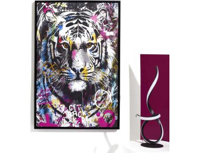 Tableau décoratif Animal coloré 60 x 90 cm (Tigre)