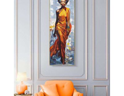 Tableau décoratif en toile Daphne 52 x 4.5 x 152 cm