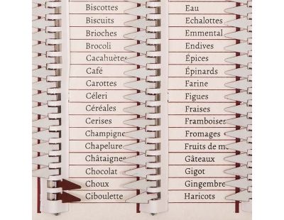 Tableau liste de courses Marché du jour