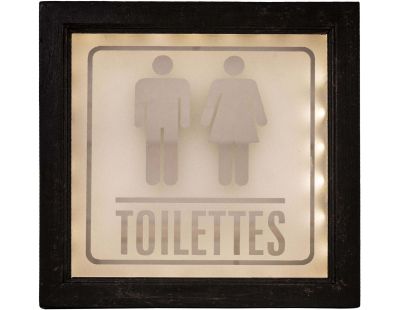 Tableau lumineux Toilettes