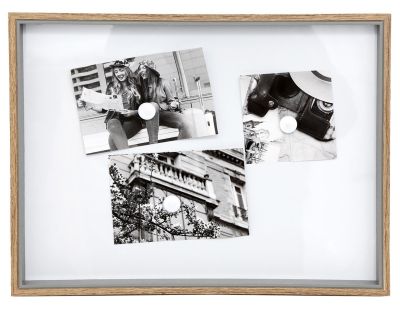 Tableau magnétique avec 5 magnets (41 x 31 cm)