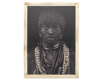 Tableau portrait femme africaine - Noir et blanc