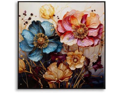 Tableau en toile et métal Narcy 82 x 4 x 82 cm (Modèle 1)
