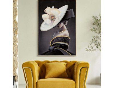 Tableau en toile et métal Wien hat 62 x 4 x 92 cm (Modèle 2)
