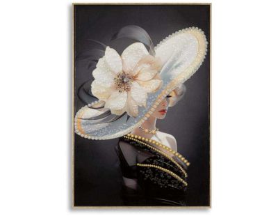 Tableau en toile et métal Wien hat 62 x 4 x 92 cm (Modèle 1)