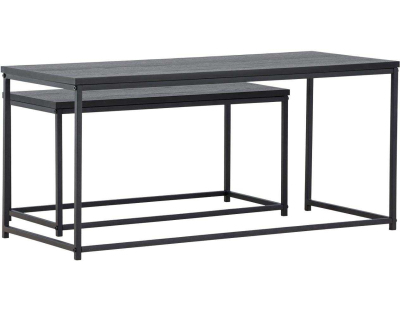 Tables gigognes en MDF et acier Staal