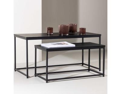 Tables gigognes en MDF et acier Staal