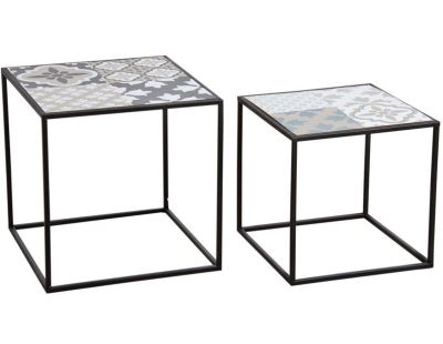 Tables gigognes Mosaïque (Lot de 2)