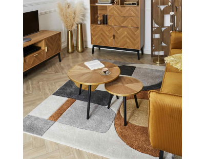 Tables gigognes en pin Felix (Lot de 2)