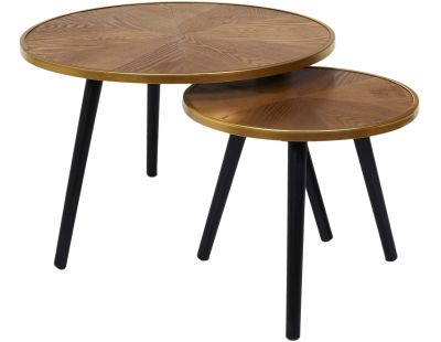 Tables gigognes en pin Felix (Lot de 2)