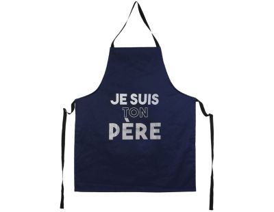 Tablier adulte en tissu Papa (Bleu)