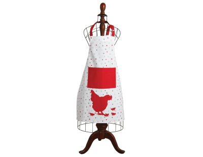 Tablier de cuisine en coton Poule rouge (Poule rouge)