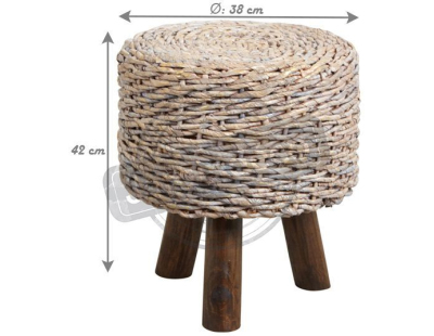 Tabouret en bananier