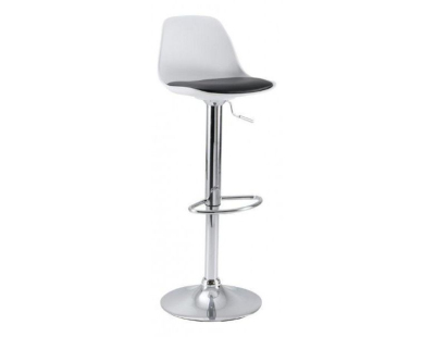 Tabouret de bar Gaëlle blanc (Lot de 2) (Blanc)