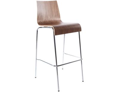 Tabouret de bar empilable Cobe (Noyer)