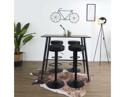 Tabouret de bar hauteur réglable Mumford (Lot de 2) (Noir)