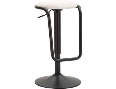 Tabouret de bar en métal hauteur réglable Destiny (Noir et blanc)