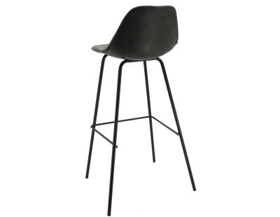 Tabouret de bar en polyuréthane et métal (Gris)
