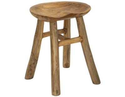 Tabouret bas en teck Sel 35 x 30 x 42 cm
