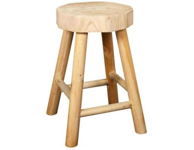 Tabouret en bois de paulownia Harald