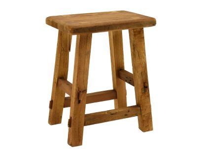 Tabouret en bois recyclé