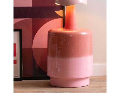 Tabouret en métal bicolore Borrar (Rose)