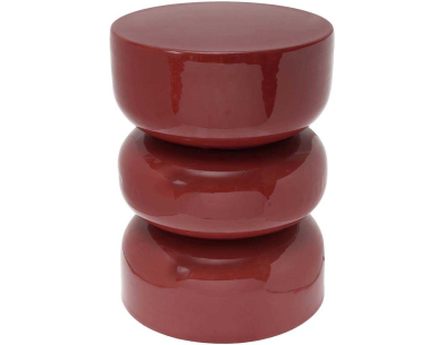 Tabouret en métal émaillé Rey (Bordeaux)