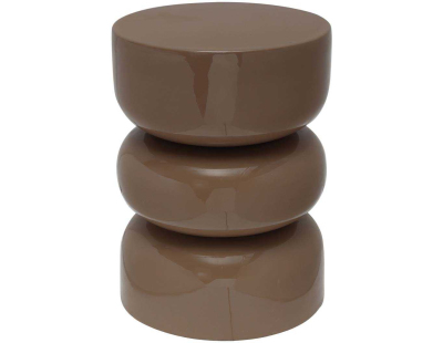 Tabouret en métal émaillé Rey (Mocha)