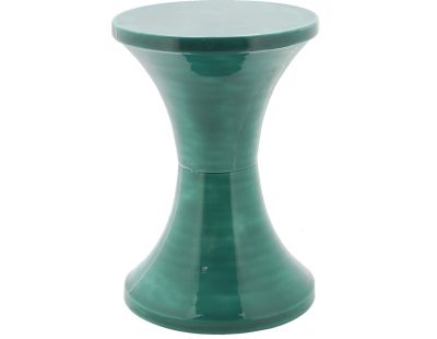 Tabouret en métal émaillé Tam Tam (Vert emeraude)