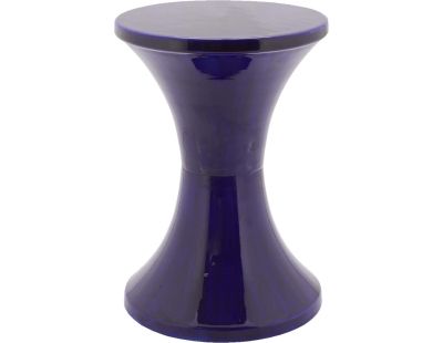 Tabouret en métal émaillé Tam Tam (Bleu majorelle)