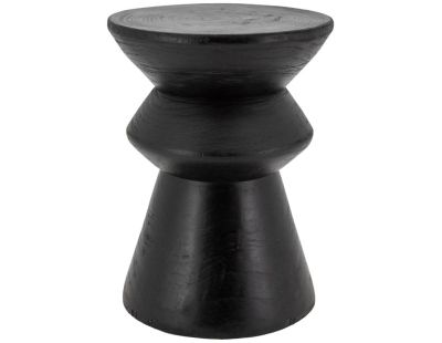 Tabouret en bois paulownia (Pion noir)