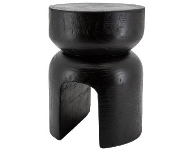 Tabouret en bois paulownia (Molaire noir)