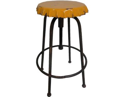Tabouret vintage Capsule (Jaune)