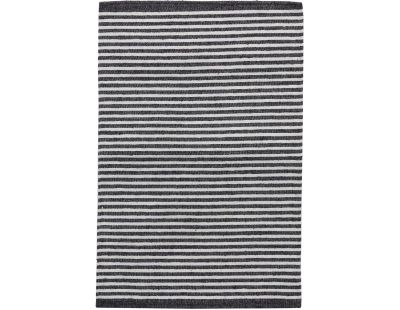 Tapis antidérapant à rayures 40 x 60 cm (Noir)