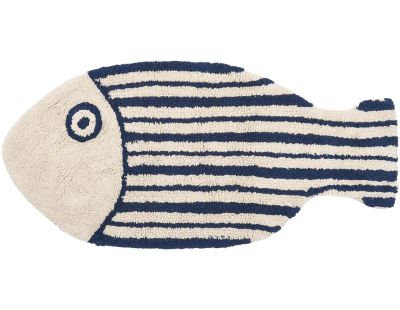 Tapis de bain en coton poisson 91 x 44 cm