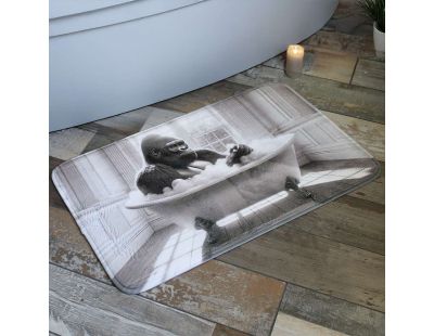 Tapis de bain en polyester Animal 45 x 75 cm (Gorille)
