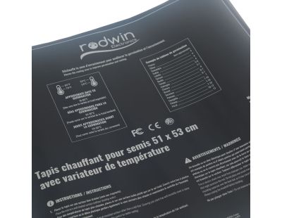 Tapis chauffant 40W avec variateur