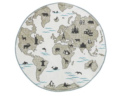 Tapis en coton Mappemonde