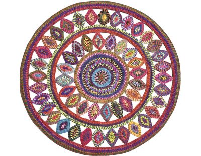 Tapis en coton recyclé Bowey (120 cm)