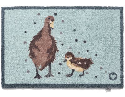 Tapis d'entrée en matière recyclée 65 x 85 cm (Canards)