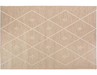 Tapis extérieur en polypropylène Asma naturel (60 x 110 cm)