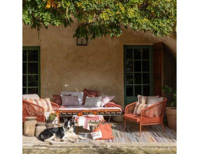 Tapis extérieur en polypropylène Bianca papaye (230 x 160 cm)