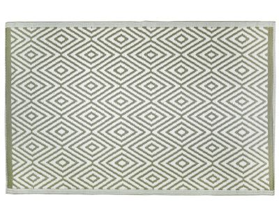 Tapis d'extérieur en polypropylène 120 x 180 cm (Diamant - Kaki)