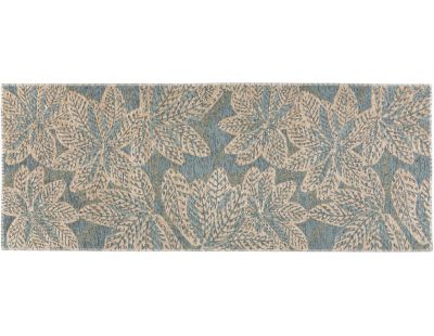 Tapis extérieur en polypropylène recyclé Ariane acier (80 x 200 cm)
