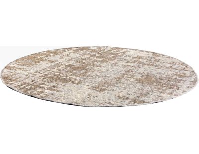 Tapis extérieur rond en polypropylène Catania 200 cm (Naturel)