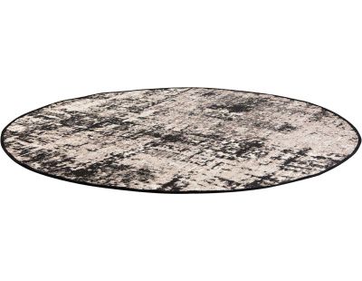 Tapis extérieur rond en polypropylène Catania 200 cm (Noir)