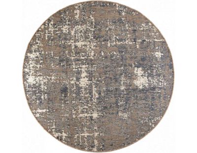 Tapis extérieur rond en polypropylène Catania 200 cm (Gris)